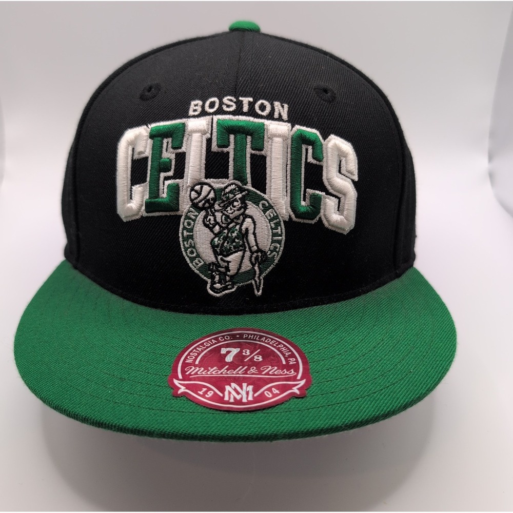 Boston Celtics Cap Fitted Mitchell & Ness New Size 7 3/8 FS01 Wool Cap